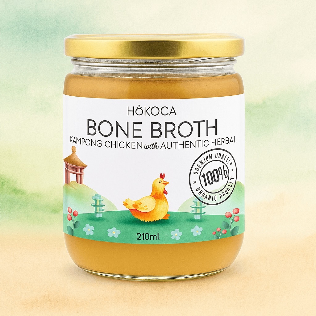 Hokoca Chicken Bone Broth with Traditional Herbs